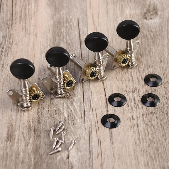MLINS 4 Pcs Tuning Machines Key Tuner Ukulele Machine Heads 4.10X3.20X3.00CM