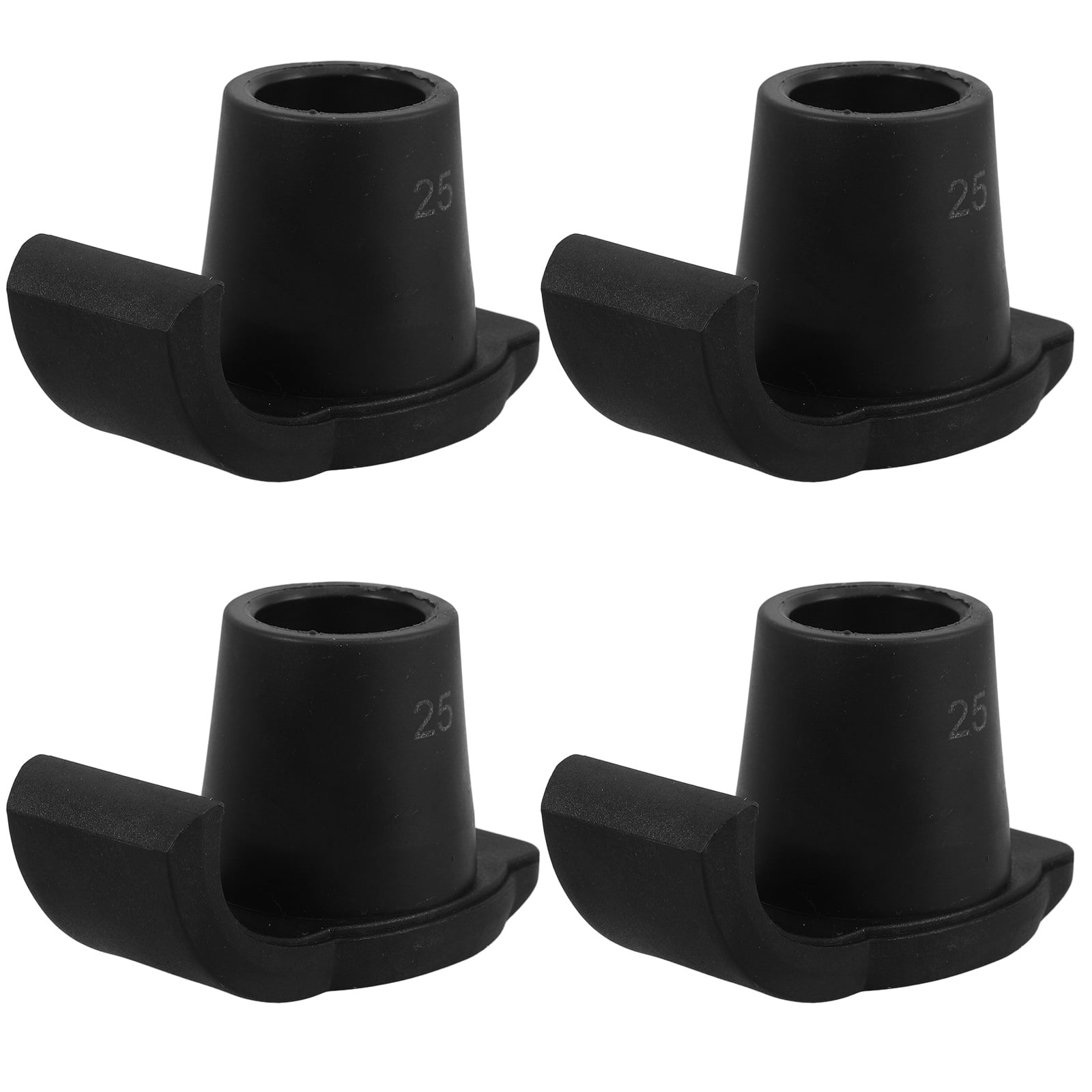 MLINS 4 Pcs Walker Gliders Anti-slip Skis Sliders for Walkers Seniors Miss Black