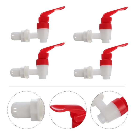 MLINS 4 Pcs Wine Dispenser Tap Plastic Faucet Long-lasting Affordable