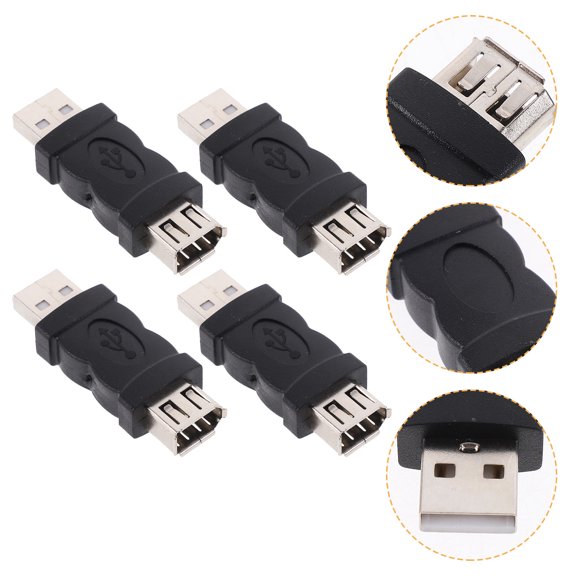MLINS 4 Pcs to USB 1394 Converter Jack Adapter for Digital Camera