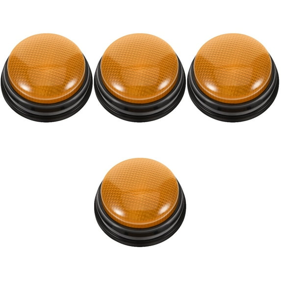 MLINS 4 Pieces Golden Buzzer Yellow Illuminated Sound Button Elder