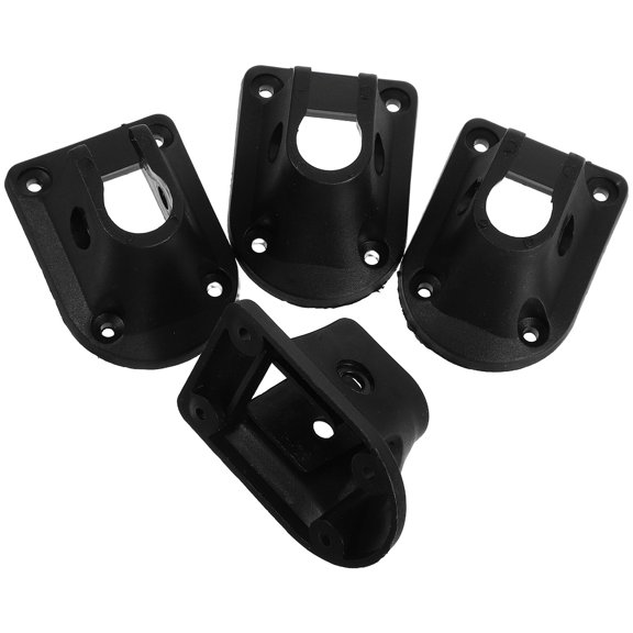 DINHEAROM Folding Leg Hinge Bracket Black 4 Set Simple Installation for Outdoor Activities