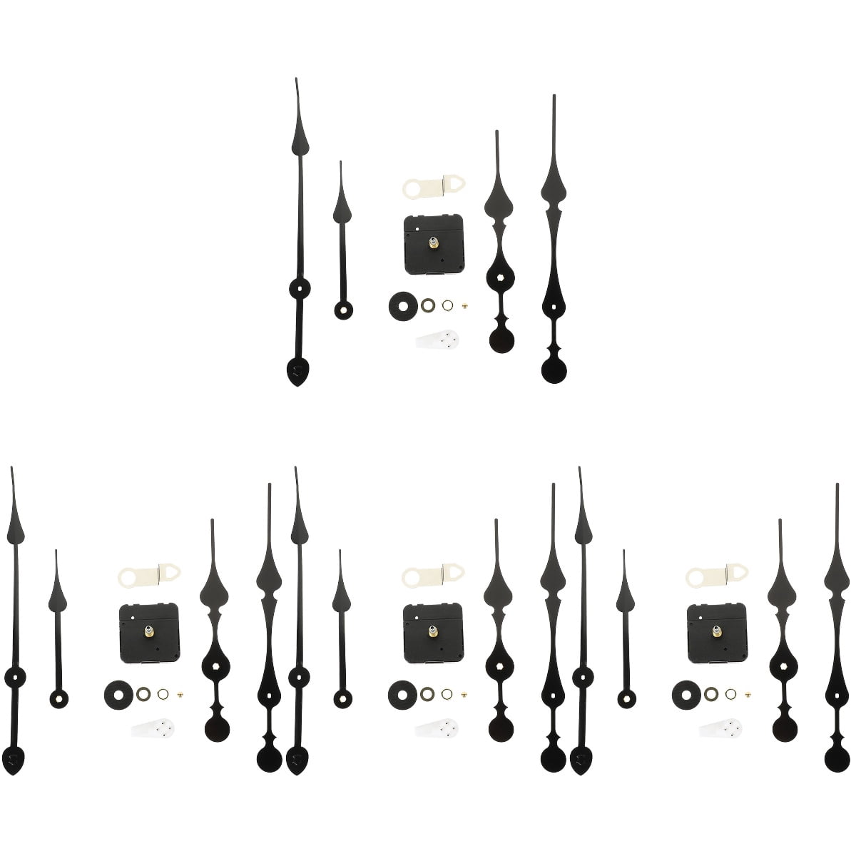 MLINS 4 Sets Wall Clock Hands Kit, Delicate Clock Hands Replacement for Clock Mechanism, Clock Accessories