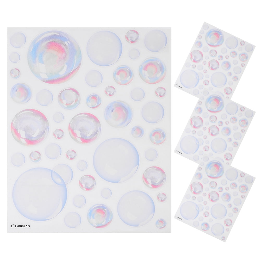 MLINS 4 Sheets Water Bubble Wall Decal Ocean Theme Party Background ...
