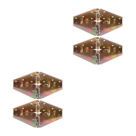 MLINS 4 pcs Adjustable Folding Table Hinges Dining Table Flap Hinge Heavy Duty Spring Loaded Hinges Flap-Top Hinges For Drop Leaf Table Furniture