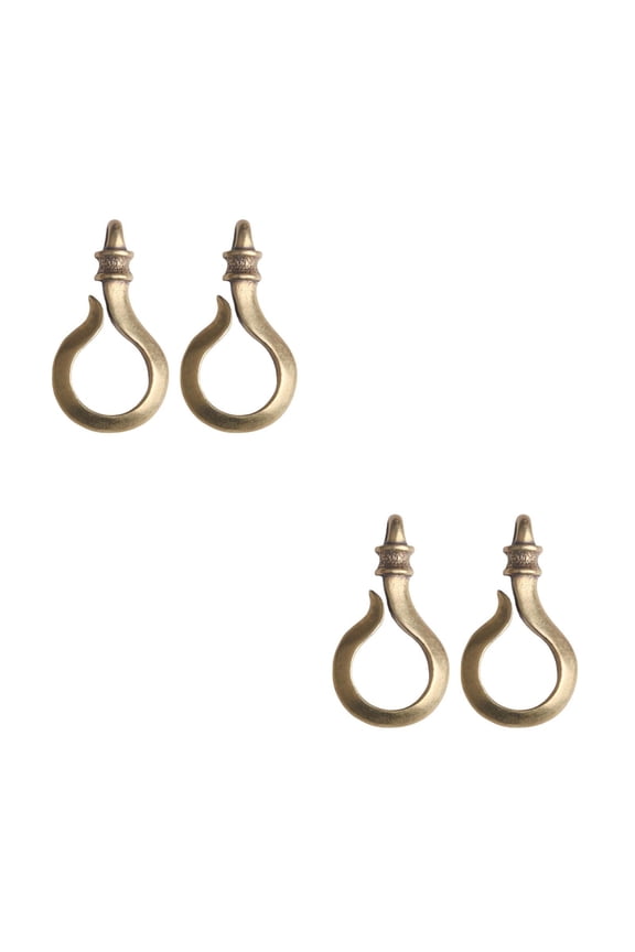 4 pcs Brass Key Rings Quality Keychain Rings Brass Keychain Vintage Key Ring Bag Backpack Charms for Car Keys Attachment