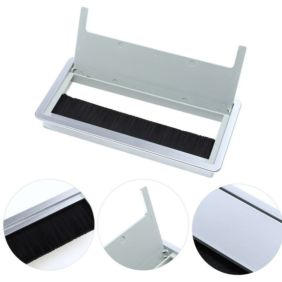 DINHEAROM Silver ABS Desk Grommets For Home Gadget Wire Organizer