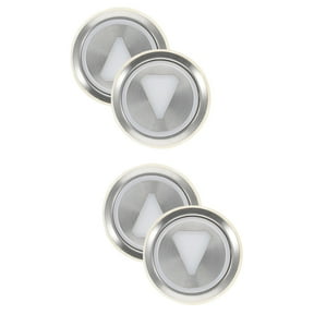 MLINS 4 pcs Elevator Button Replacement Switch Button Stainless Steel Round Elevator Button(Mixed Style)