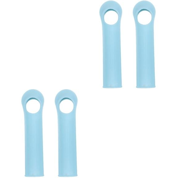 MLINS 4 pcs  Mop Handle End Caps Broom Rod Handle Grip Clothesline Stick Replacement Head Sleeve