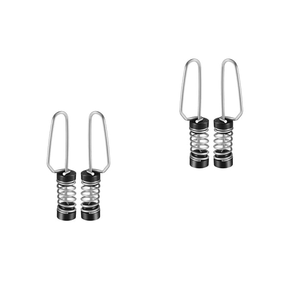 MLINS 4 pcs Stainless Steel Boat Flag Pole Clips For Marine Use For Small Boats Flag Pole Accessories Durable Accessories For Nautical Flags