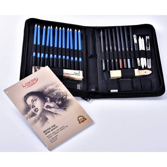 MLINS 40 PCS Sketch Set Shading Pencils Professional Sketching
