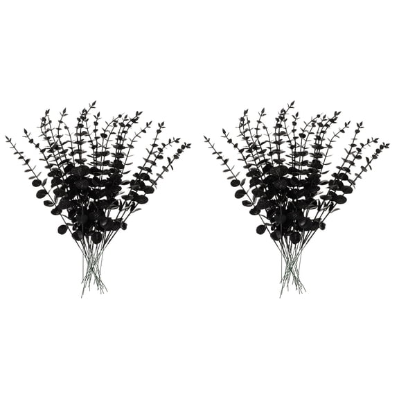 MLINS 40 Pcs Artificial Eucalyptus Stems Leaves Real Touch Faux Eucalyptus Branches for Wedding Party