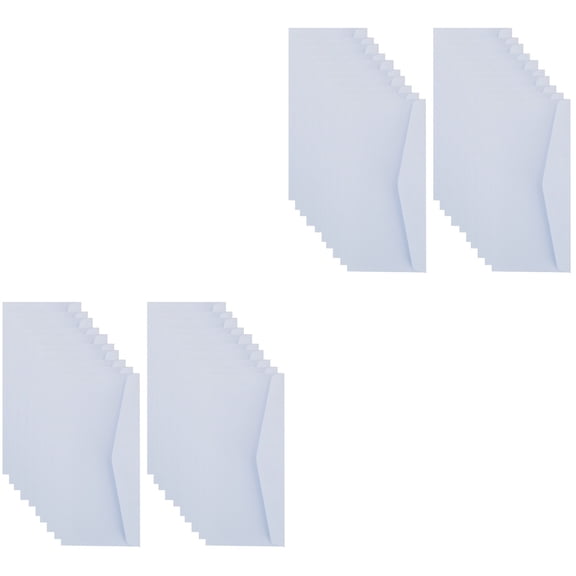 FELTECHELECTR Strong Security White Blank Envelopes Reusable for Document Storage 40Pcs