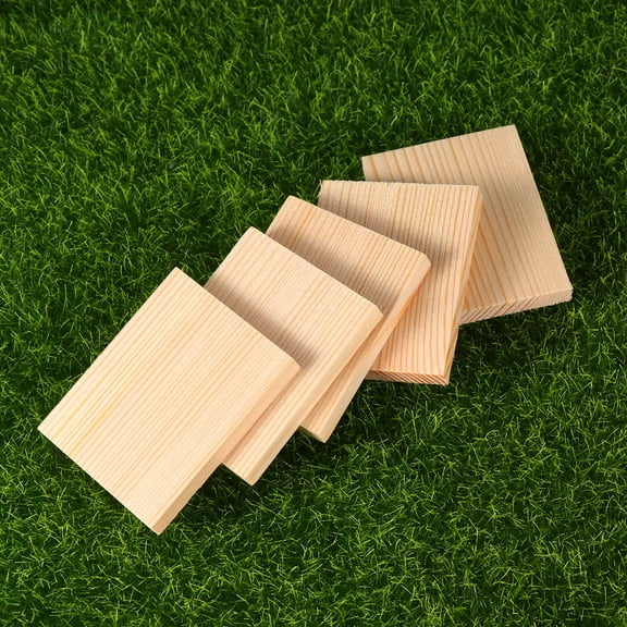 MLINS 40 Pcs Pine Wood Board Unfinished Basswood Craft Panel Planks