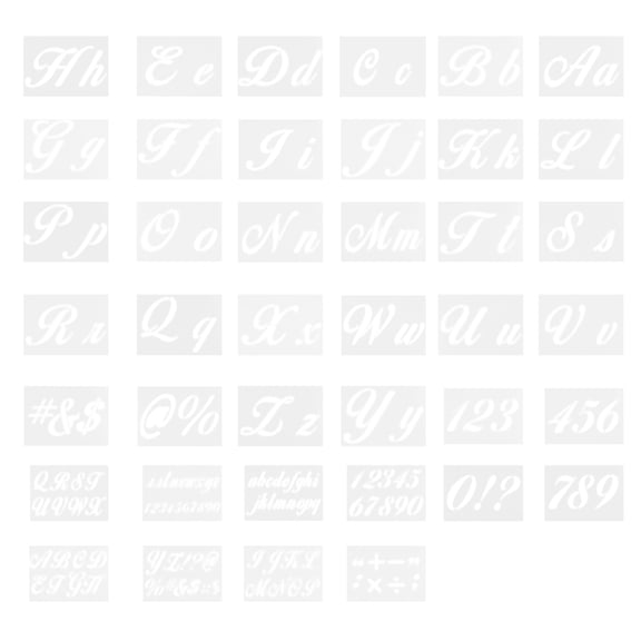 MLINS 40pcs DIY Hollow Drawing Stencils Kids Spraying Stencils Spray Painted Template
