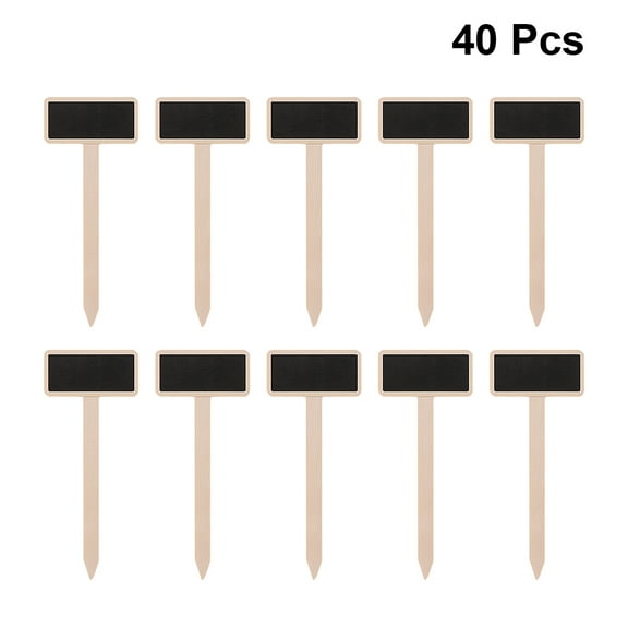 PTOOTP Poplar Plywood Chalkboard Signs for Messages and Decor, 40Pcs