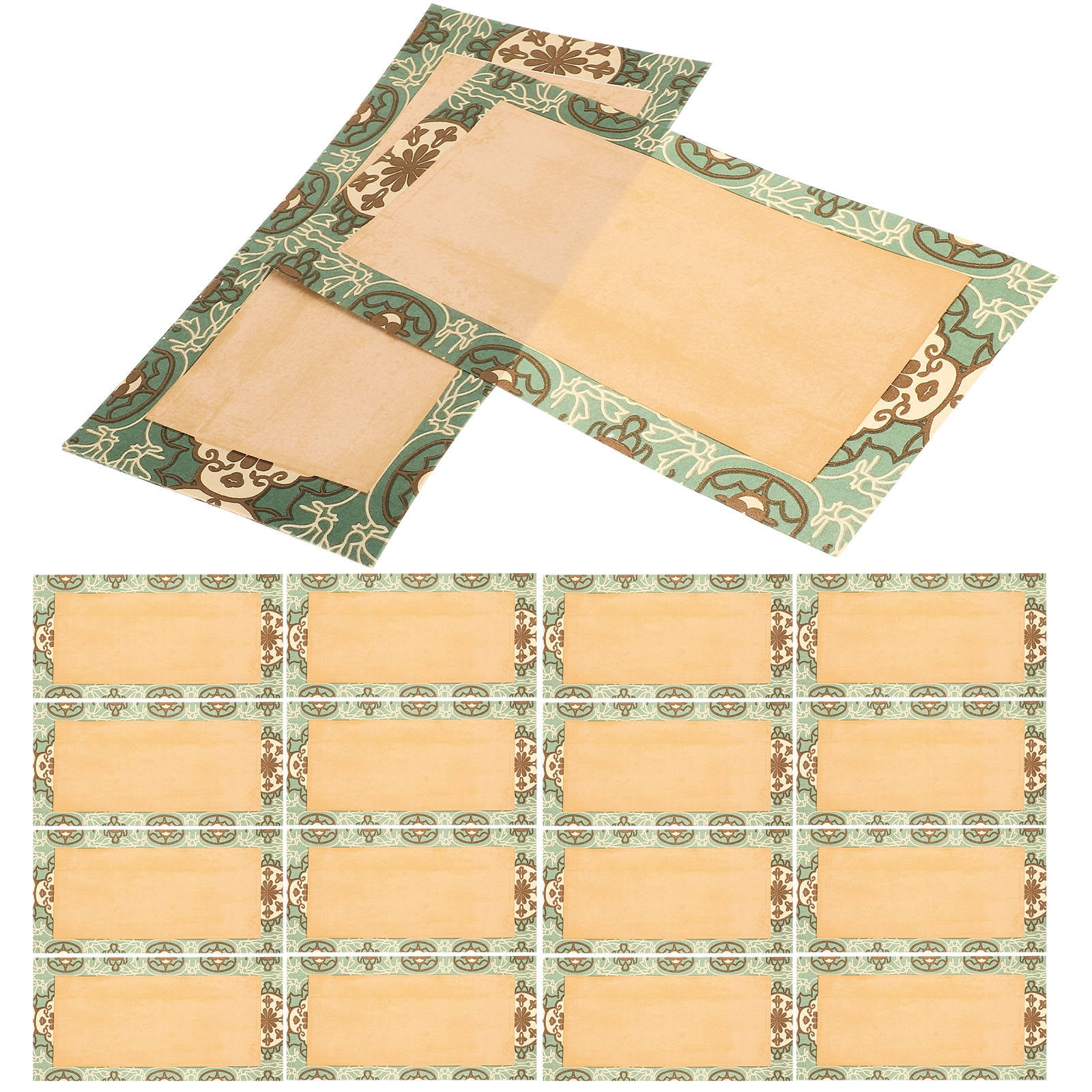 MLINS 40 Sheets Batik Handwriting Rice Paper Small Block Letters ...