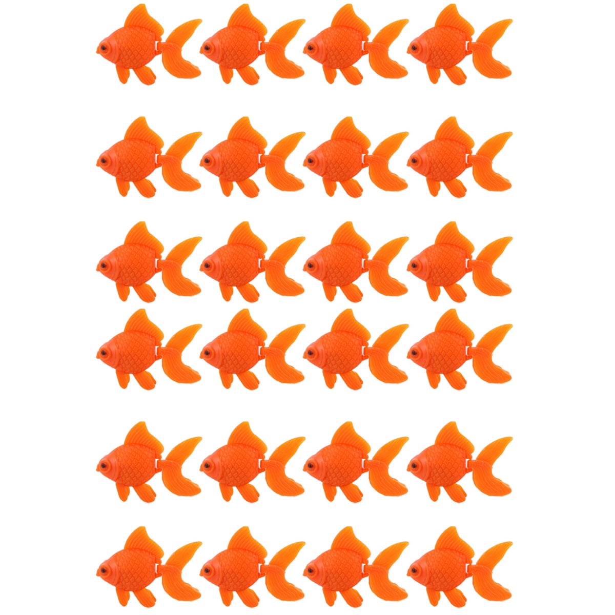 Illustration of Goldfish Tank Plastic Decoration Set