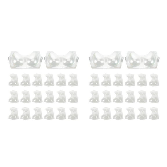 MLINS 40 pcs Bra Plastic Packing Support Shape Keeper Insert for Bra Packaging Form Display Lining Shaper Plate for Travel and Storage