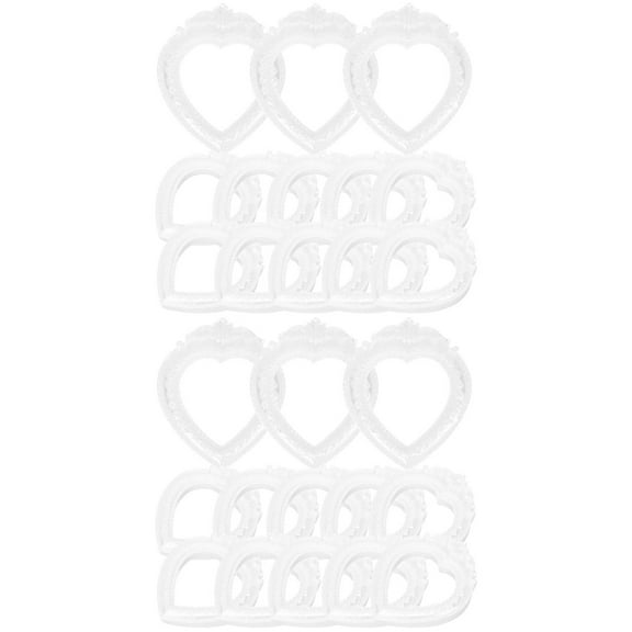 MLINS 40 Pcs Vintage Mini Resin Photo Frame Keychains for Jewelry Making, Scrapbooking, Craft Supplies and Decorative Accessories