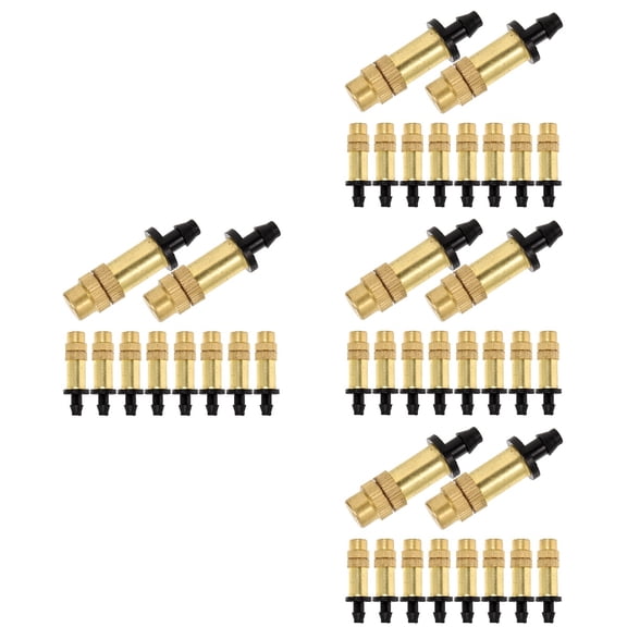 MLINS 40 pcs Mister Nozzle Replacement Long Copper Hose Nozzle Misting Nozzle Connector