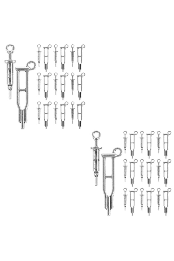 40 pcs Nurse Charms Doctor Key Chain Backpack Pendant Key Hanging Prop Nurse Day Gift