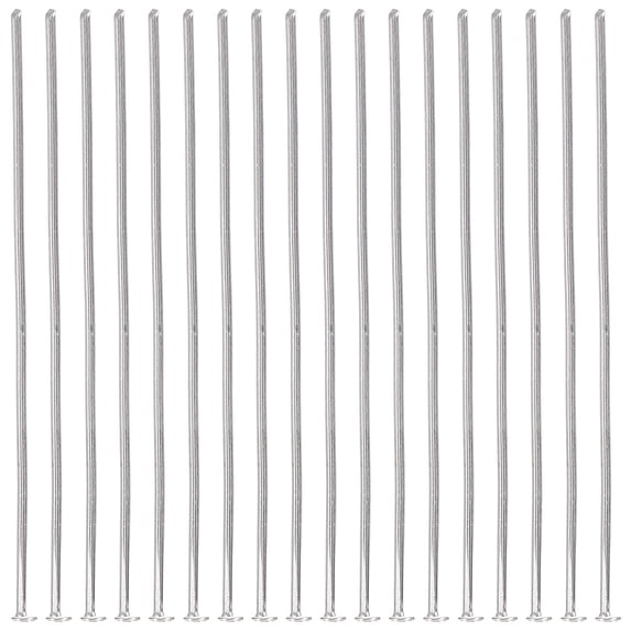 MLINS 400 Pcs Metal T-needle Flat Head Pin Straight Jewelry Silver