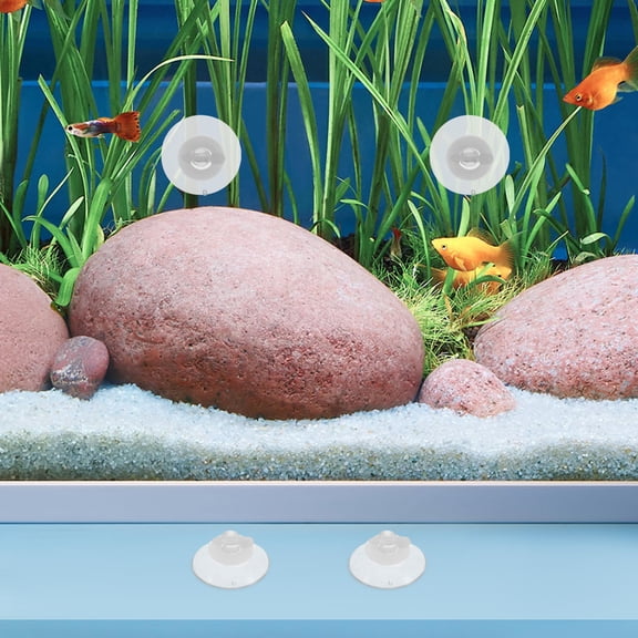 MLINS 40pcs Aquarium Suction Cups Small Suction Cups For Glass Clear Anti Slip Pads Plastic Suction Cups For Windows Table Organization