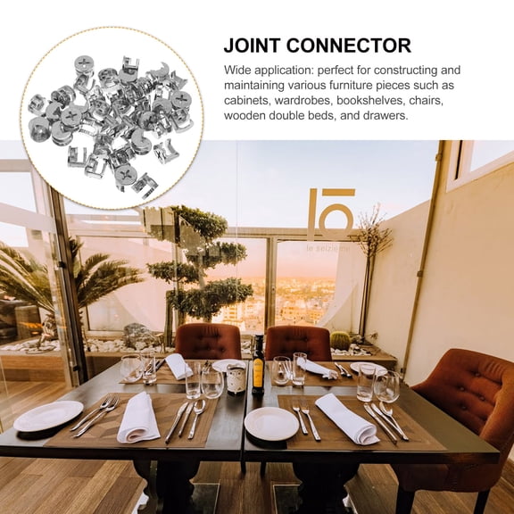 MLINS 40pcs Furniture Cam Lock Nut Connectors Hardware Connection Fittings Strong Grip Cam Lock Nut For Bedroom Furniture Fixing Rv Furniture Hardware