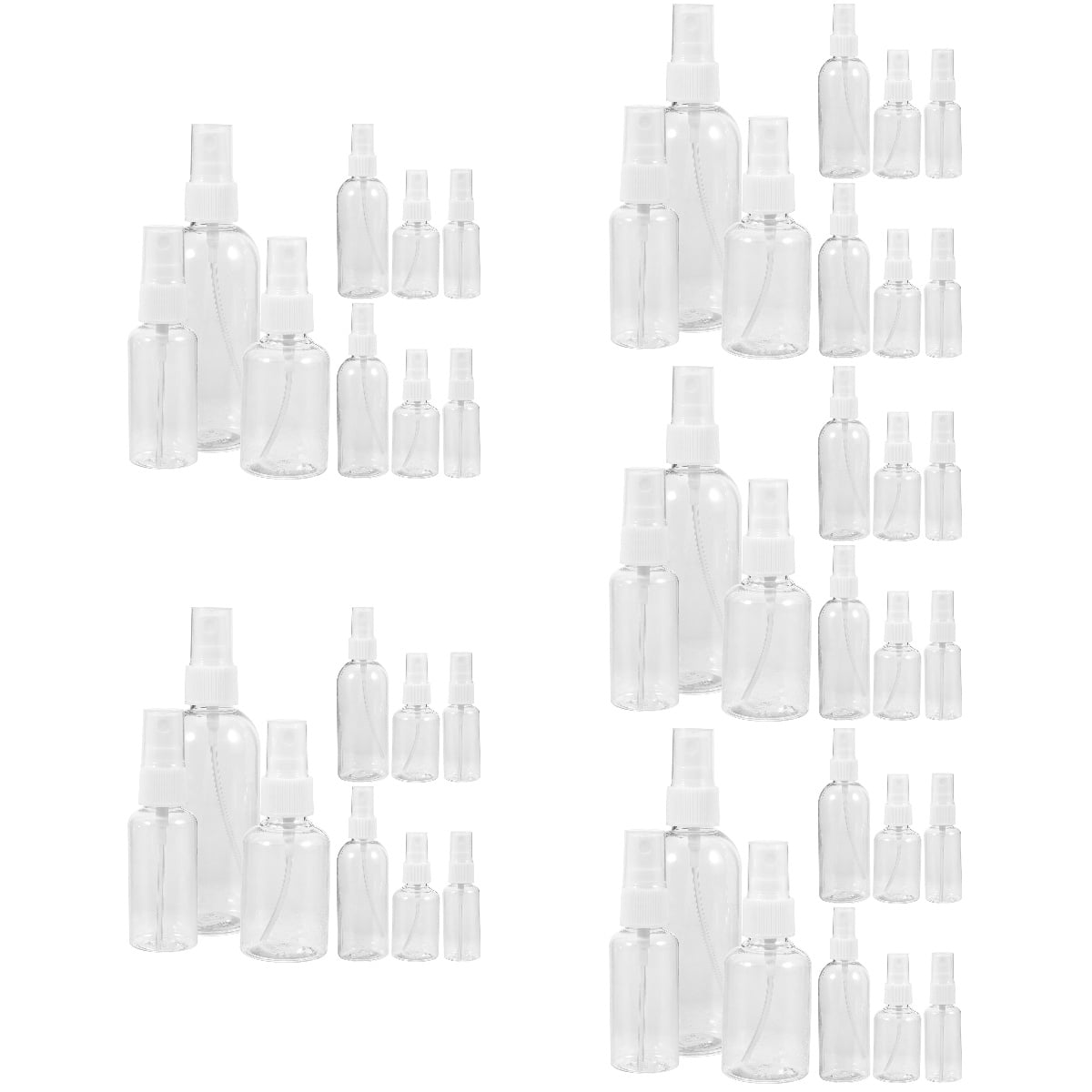 MLINS 45 pcs Empty Spray Lotion Bottles Liquid Containers Multi-use Spray Bottles for Travel