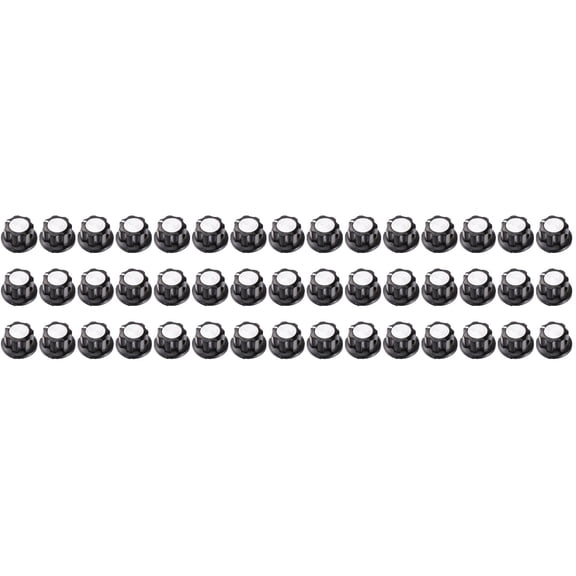 MLINS 45 pcs Potentiometer Knob Kit Rotary Knobs Caps Kit Knurled Shaft Bakelite Knob Control Knob Compatible for Hole 6mm MF-A01 WH118 WX050 Potentiometer Hat (Black)