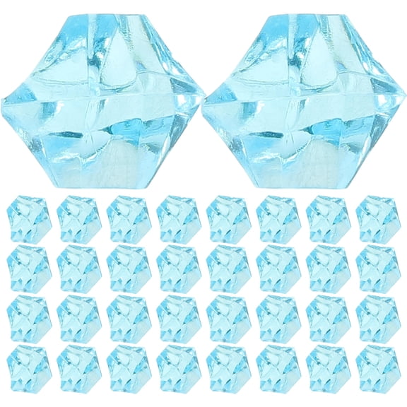 MLINS 450pcs Fake Ice Cubes Non-Melting Ice Cubes Fake Crushed Ice Table Scatter Decor