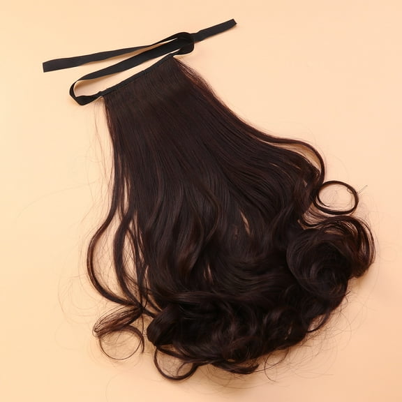 MLINS 48 Cm Curly Wig Ponytail Fancy Dress Wig Women's Size 2 Brown