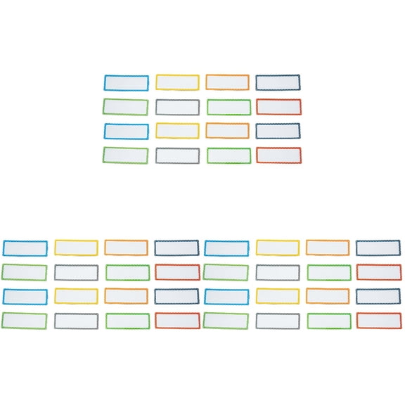 MLINS 48 Pcs Magnetic Refrigerator Stickers Food Name Marking Stickers Multi-function Note Labels