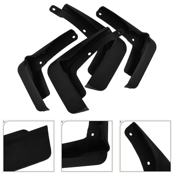 MLINS 4Pcs Black Universal Splash Guards Mud Flaps Mudflaps Mudguard Flares Mudflaps Tire Protector Mudflaps Exterior Accessories
