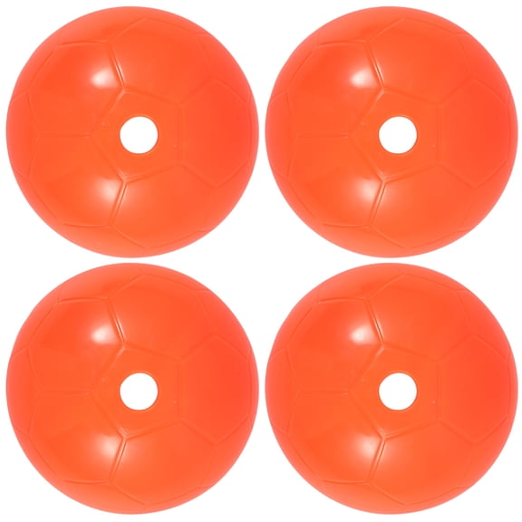MLINS 4-Pack Bright Soccer Training Cones - Portable Football Disc Markers for Drills, Practice, and Skill Development