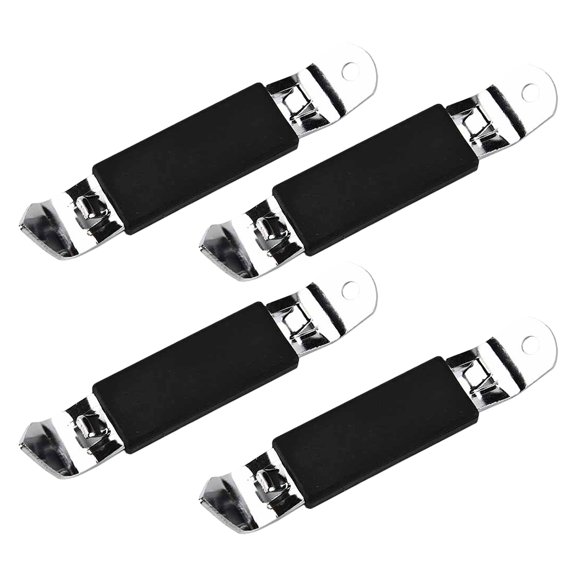 MLINS 4Pcs Can Opener with Can Lid Remover in Black for Men and Women Home Use and Outdoor Equipment