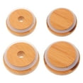 thumbnail image 1 of KONTONTY Jar Sealing Lids Khaki 1 Set 4Pcs 3.38X3.22X0.79in, 1 of 8