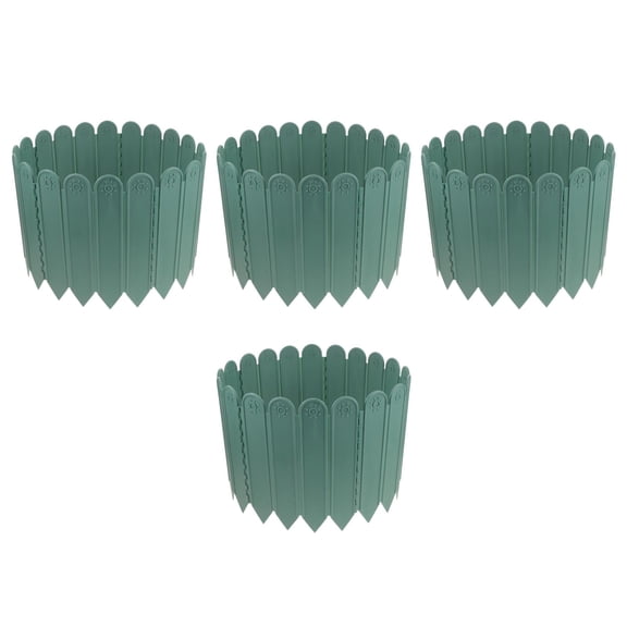 MLINS 4pcs 1 Bag of Garden Edging Border Creative Plant Protector Courtyard Fence