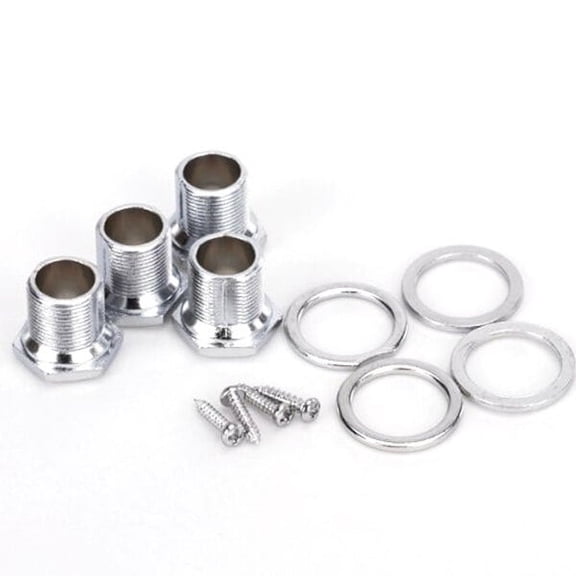 MLINS 4pcs 4R Bass Tuner Machine Heads Tuning Pegs Silver