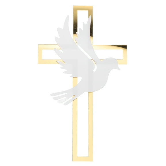 MLINS 4pcs Cross Cake Decorations Acrylic Cross Cupcake Toppers Holy Communions Party Cake Decorations