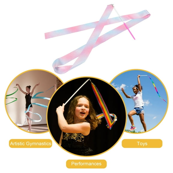 DINHEAROM Gymnastics Ribbon Pink 2 Meter