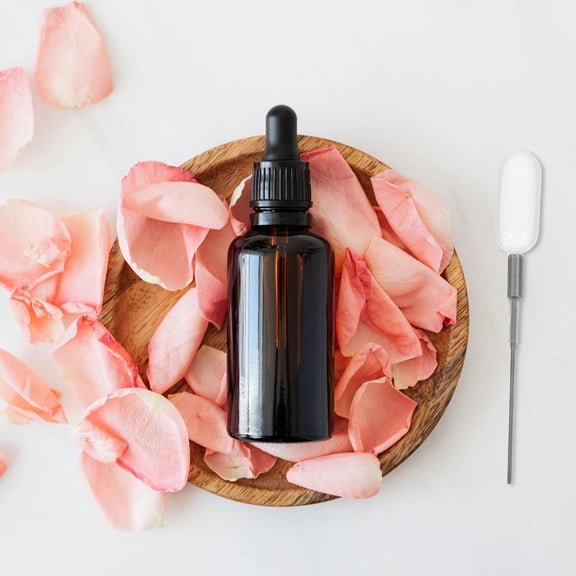 MLINS 4pcs Essential Oil Pipettes Dropper Perfume and Liquid Transfer Plastic Pipettes  Small Squeeze Droppers for Science and Lab