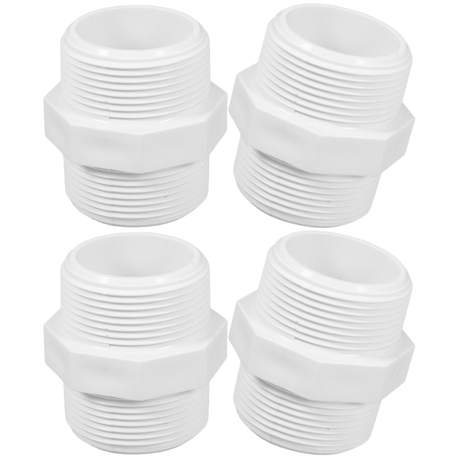 MLINS 4pcs Garden Hose Adapter PVC Pipe Connector Threaded Fitting For ...