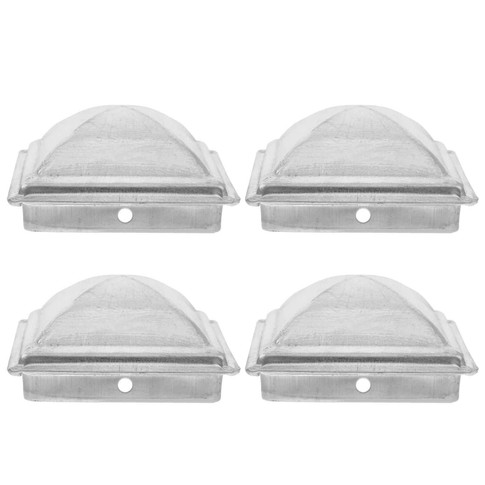 MLINS 4pcs Metal Fence Post Cap For Deck And Garden Decorative Fence Topper Weather-Resistant Garden Fence Post Cap Replacement