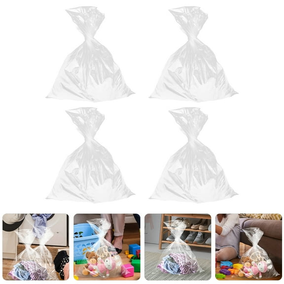 OHOIOLLA 4Pcs Clear Plastic Storage Bags for Furniture Clothes Pillows and Household Items