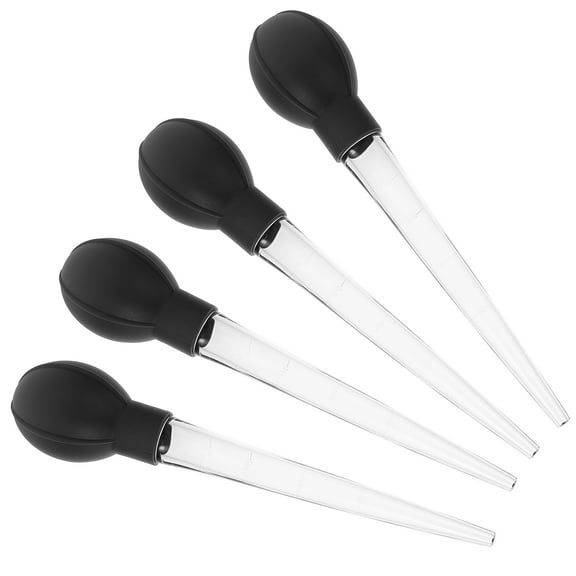 MLINS 4pcs Large Pipettes with Scale Measuring Tube Plastic Dropper Kitchen Baking Tool (Random Color)