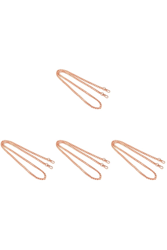 Durable Metal Bag Chain Rose Gold for Bike Use Easy Install 4Pcs