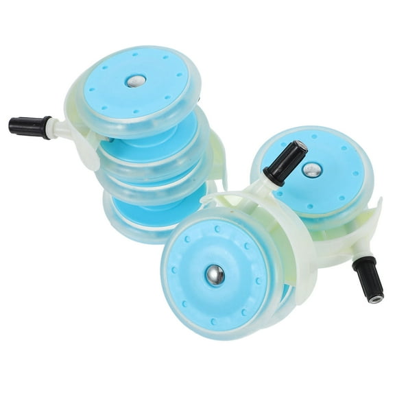 MLINS 4pcs Replacement Baby Walker Wheels Universal Plastic Swivel Casters Silent Removable Caster Wheels for Walkers and Strollers