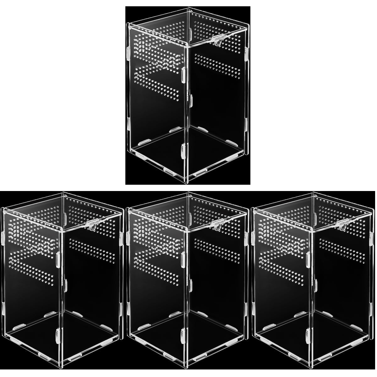 MLINS 4pcs Reptile Feeding Box Tarantula Enclosure Stick Insect ...